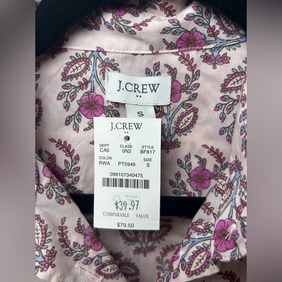 J.Crew Floral Button Down Shirt NWT Small - Picture 4 of 12